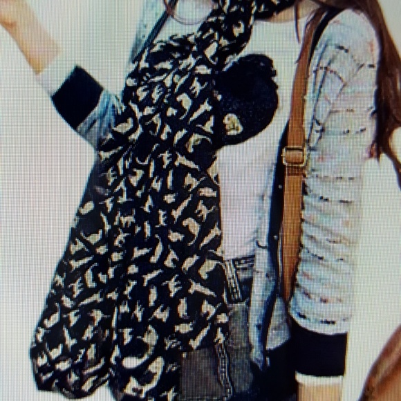 CHIFFON COLORFUL SWEET CAT/KITTEN SCARF - Picture 6 of 6